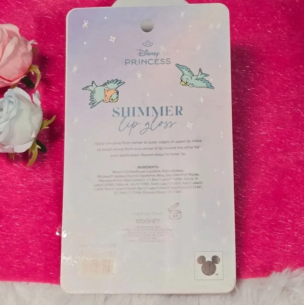 Disney Princess Shimmer Lip Gloss Cinderella Collectible Nostalgic Makeup Glam